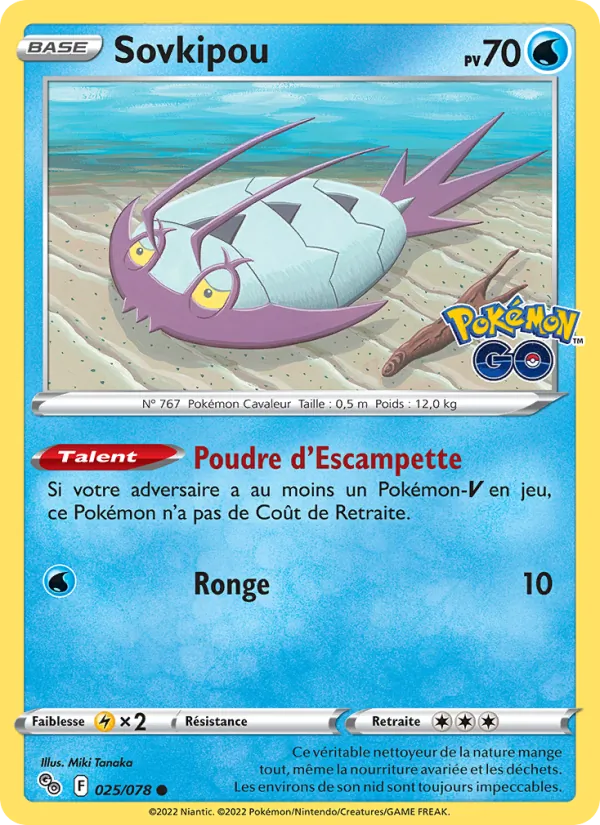 Sovkipou, Pokémon GO No. 025
