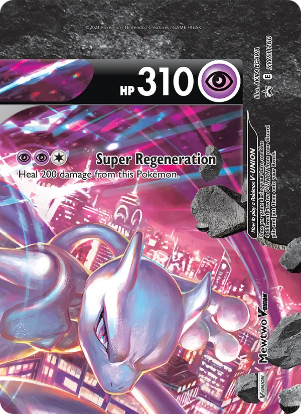 Mewtwo V-UNION, SWSH Black Star Promos Nº SWSH160