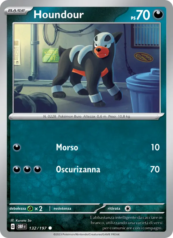 Houndour, Ossidiana Infuocata No. 132