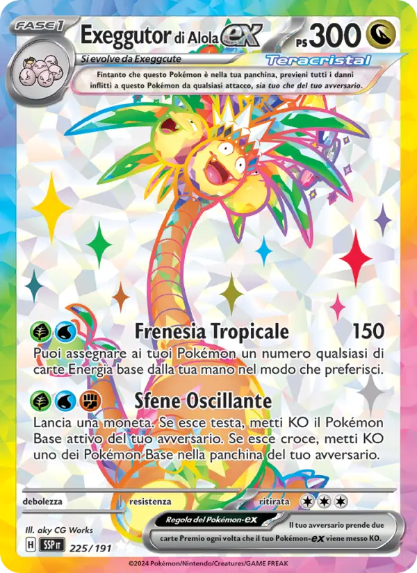 Exeggutor di Alola-ex, Scintille Folgoranti Nº 225