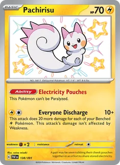 Pachirisu, Paldean Fates No. 138 Holo
