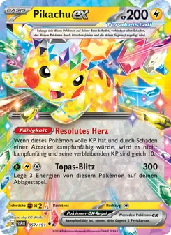 Pikachu-ex, Stürmische Funken No. 057 Holo