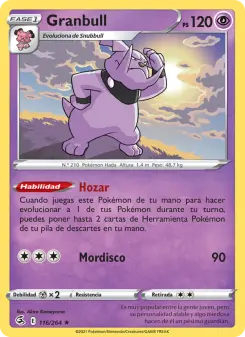Granbull, Golpe Fusión No. 116 Normal