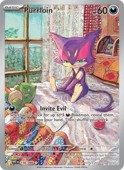 Purrloin, White Flare No. 136 Holo