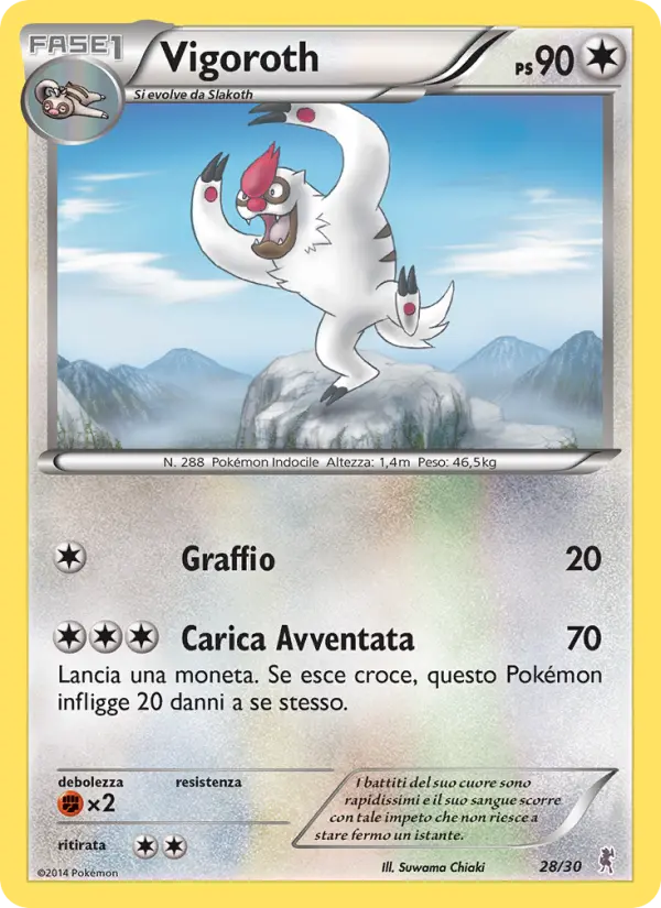 Vigoroth, XY trainer Kit (Bisharp) No. 28