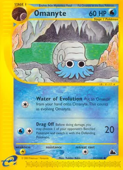 Omanyte, Skyridge No. 41 Normal