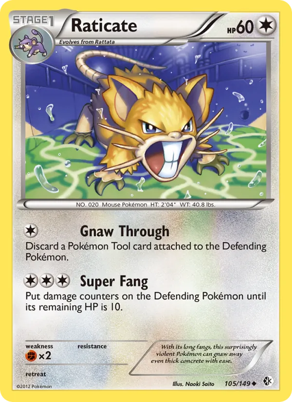 Raticate, Boundaries Crossed No. 105