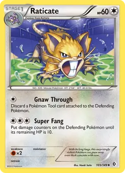 Raticate, Boundaries Crossed Nº 105 Normal