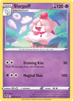 Slurpuff, Silver Tempest Nº 084 Normal