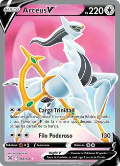 Arceus V, Astros Brillantes Nº 165 Holo