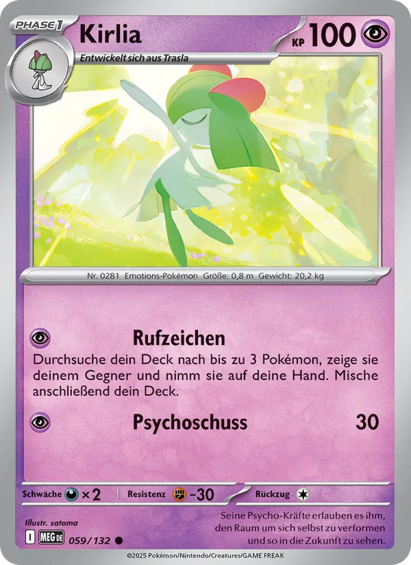 Kirlia, Mega-Entwicklung No. 059