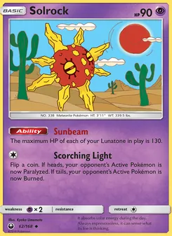 Solrock, Celestial Storm Nº 62 Normal