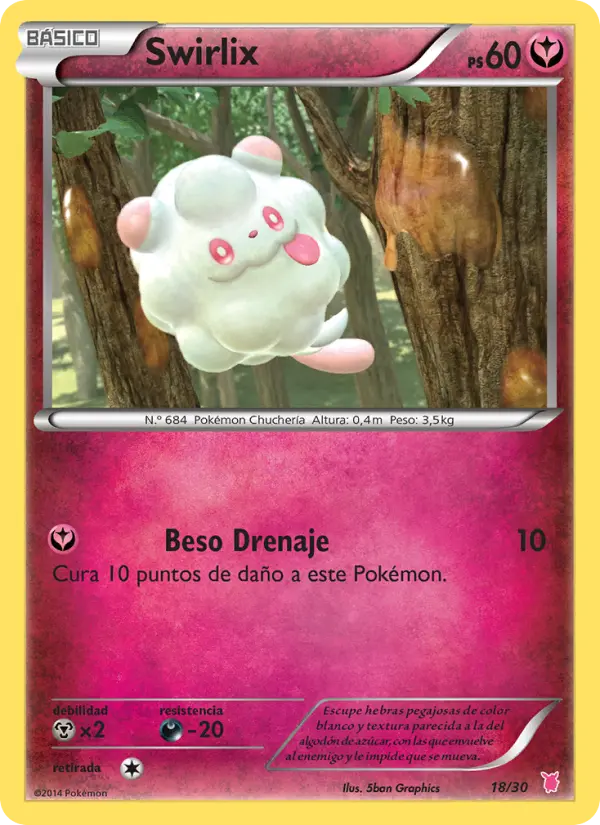 Swirlix, Kit de Entrenador XY (Wigglytuff) Nº 18