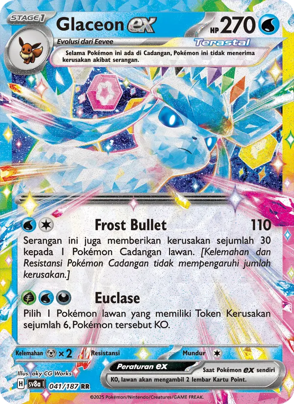 Glaceon ex, Festival Terastal ex Nº 041