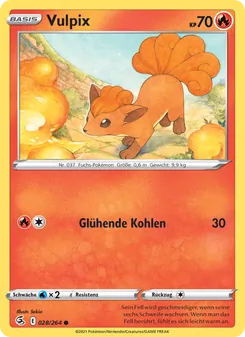 Vulpix, Fusions Angriff No. 28 Normal