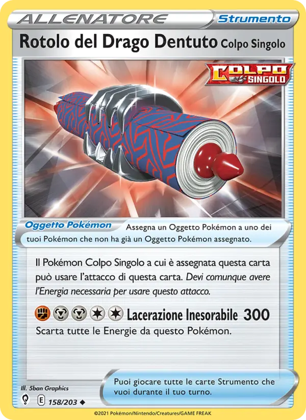 Rotolo del Drago Dentuto Colpo Singolo, Evoluzioni Eteree No. 158