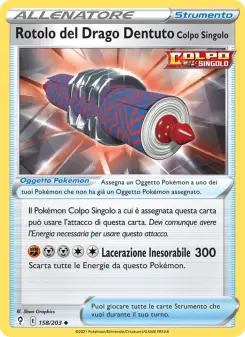 Rotolo del Drago Dentuto Colpo Singolo, Evoluzioni Eteree No. 158 Normal
