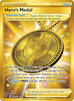 Hero's Medal, Vivid Voltage Nº 201 Holo