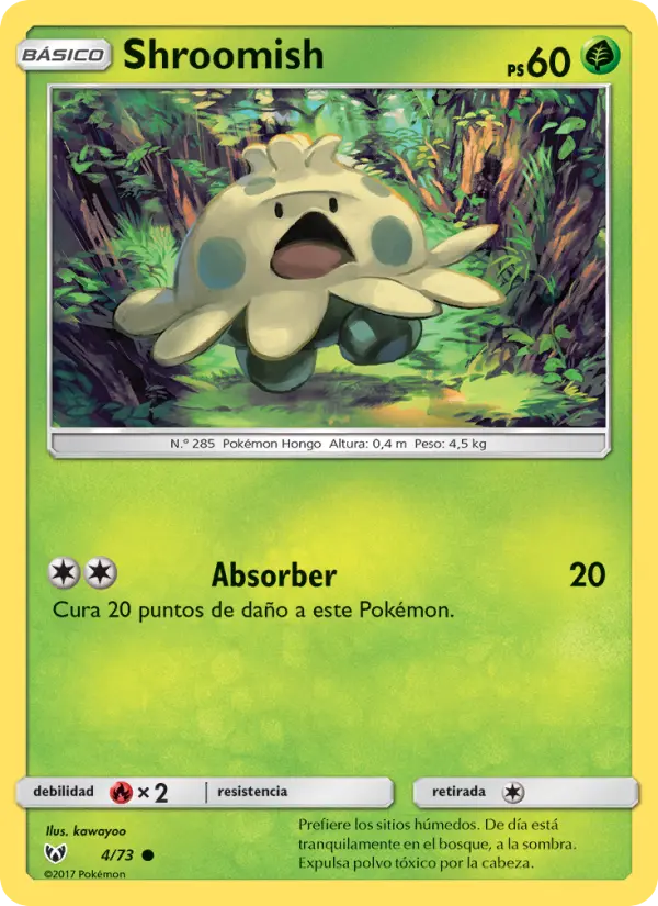 Shroomish, Leyendas Luminosas No. 4