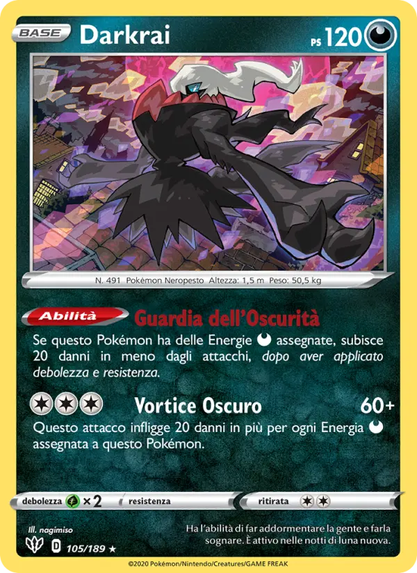 Darkrai, Fiamme Oscure No. 105