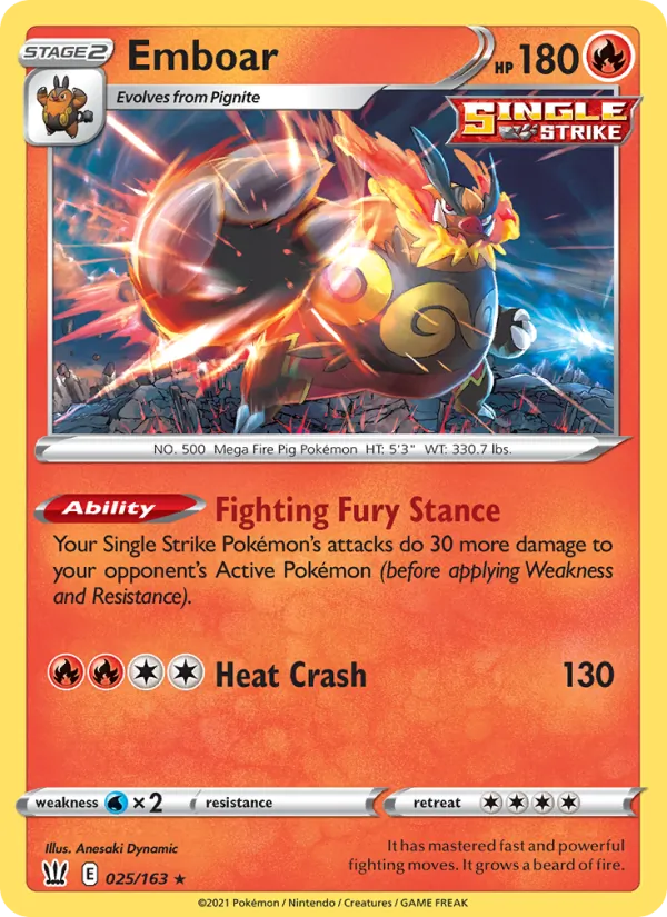 Emboar, Battle Styles No. 25