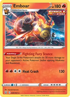 Emboar, Battle Styles No. 25 Holo