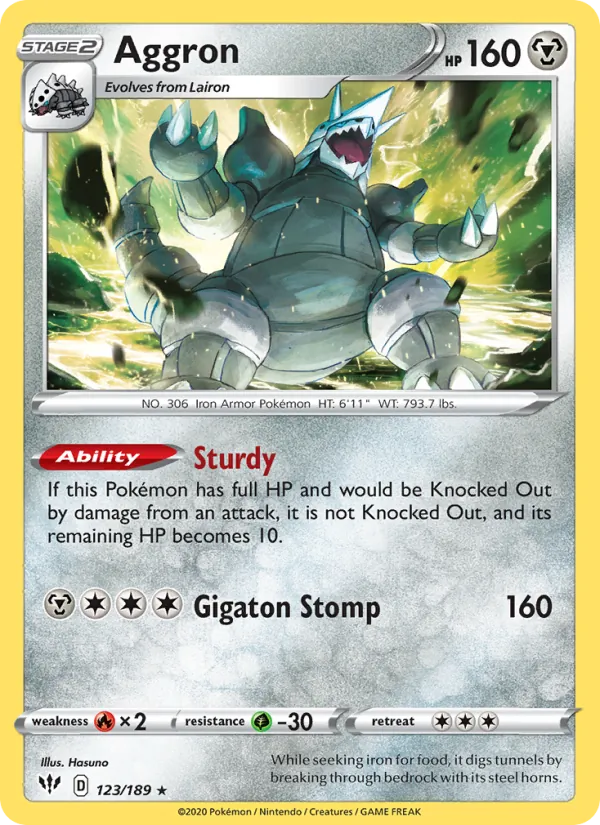 Aggron, Darkness Ablaze Nº 123