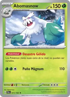 Abomasnow, Evoluciones en Paldea No. 011 Holo