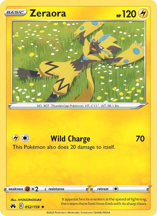 Zeraora, Crown Zenith Nº 052