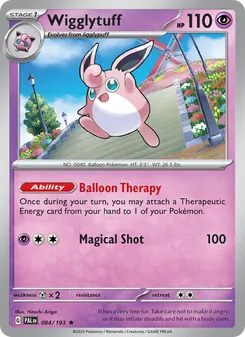Wigglytuff, Paldea Evolved Nº 084 Holo