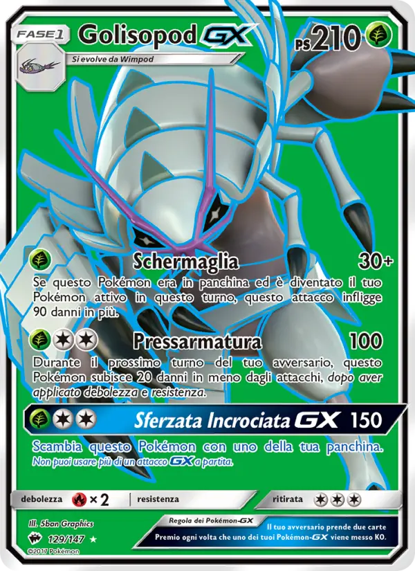Golisopod GX, Ombre Infuocate No. 129