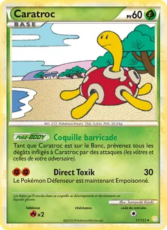 Caratroc, HeartGold SoulSilver Nº 11 Reverse