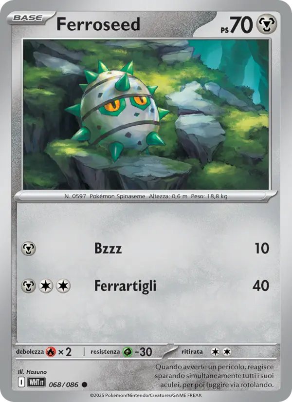 Ferroseed, Fuoco Bianco No. 068