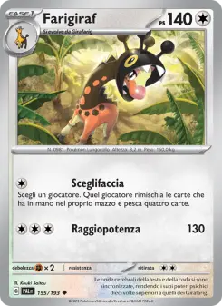 Farigiraf, Evoluzioni a Paldea No. 155 Normal