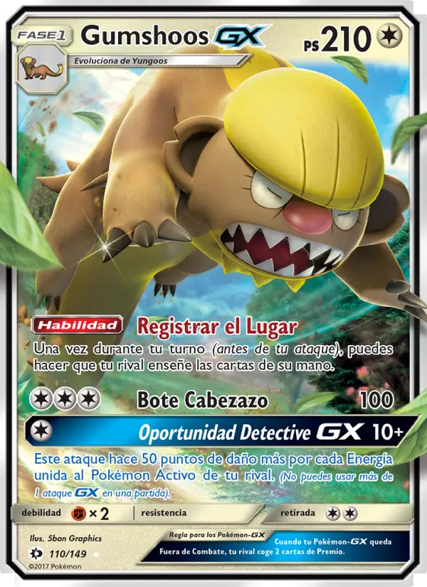 Gumshoos GX, Sol y Luna No. 110
