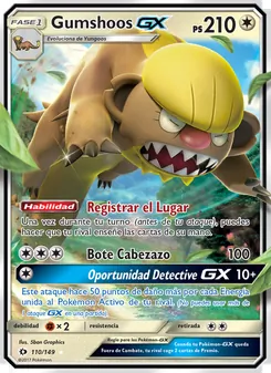 Gumshoos GX, Sol y Luna No. 110 Normal
