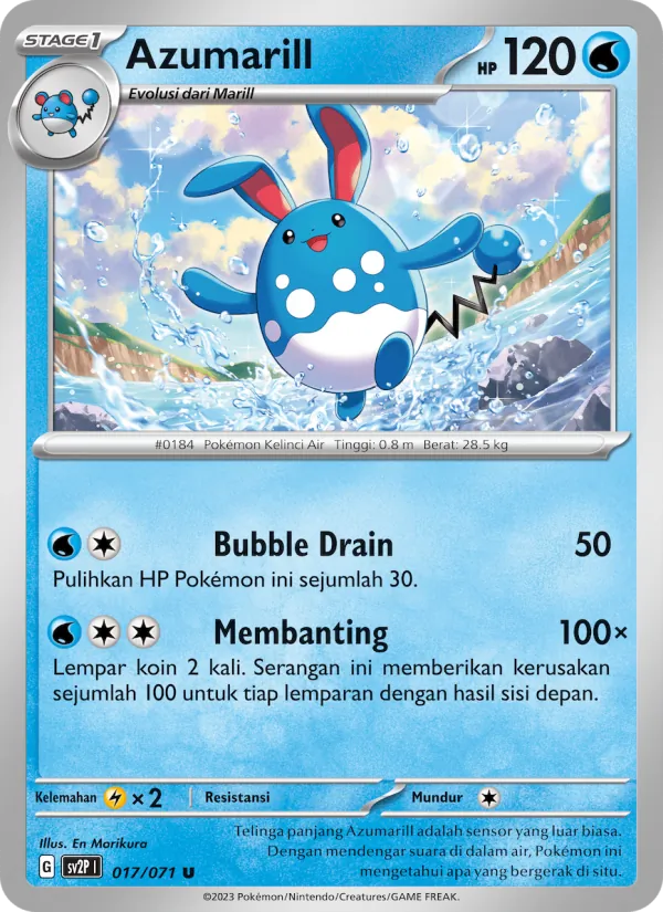 Azumarill, Mara Bahaya Salju No. 017