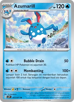 Azumarill, Mara Bahaya Salju No. 017 Normal