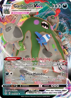 Garbodor VMAX, Evolving Skies Nº 101 Holo