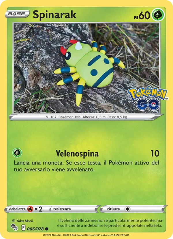 Spinarak, Pokémon GO No. 006