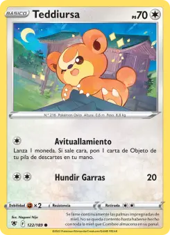 Teddiursa, Resplandor Astral No. 122 Normal