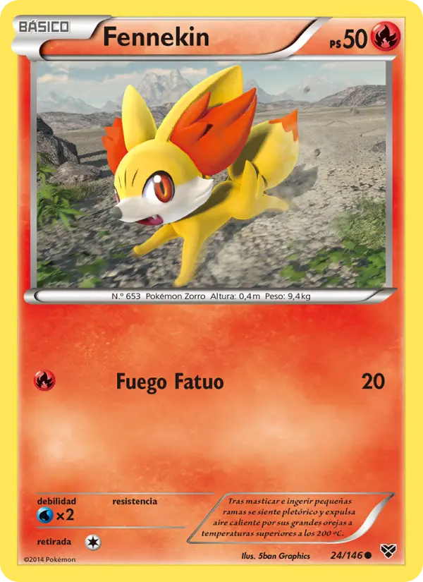 Fennekin, XY No. 24