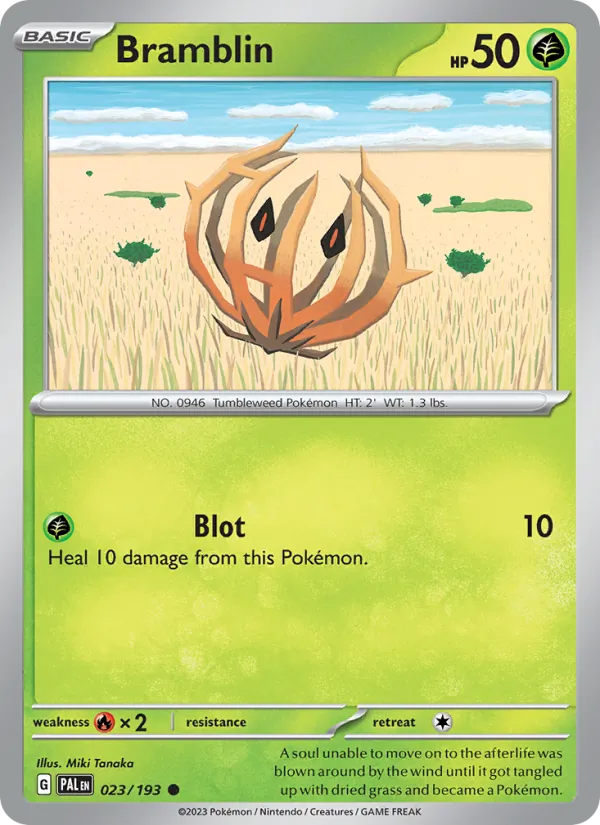 Bramblin, Paldea Evolved Nº 023