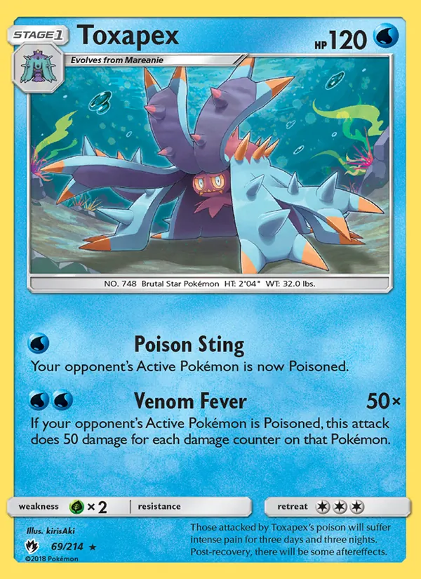 Toxapex, Lost Thunder No. 69