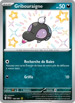 Gribouraigne, Destinées de Paldea Nº 189 Holo