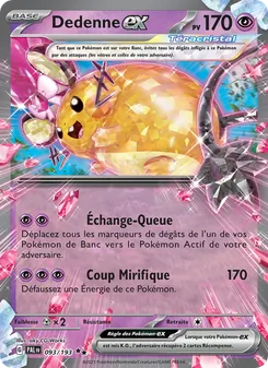Dedenne-ex, Évolutions à Paldea Nº 093 Holo