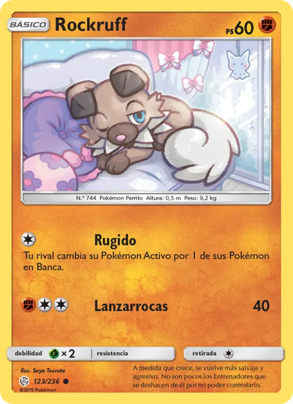 Rockruff, Eclipse Cósmico No. 123