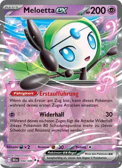 Meloetta-ex, Schwarze Blitze No. 044 Holo