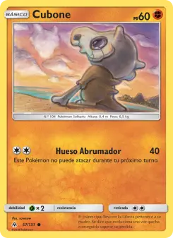 Cubone, Luz Prohibida No. 57 Normal