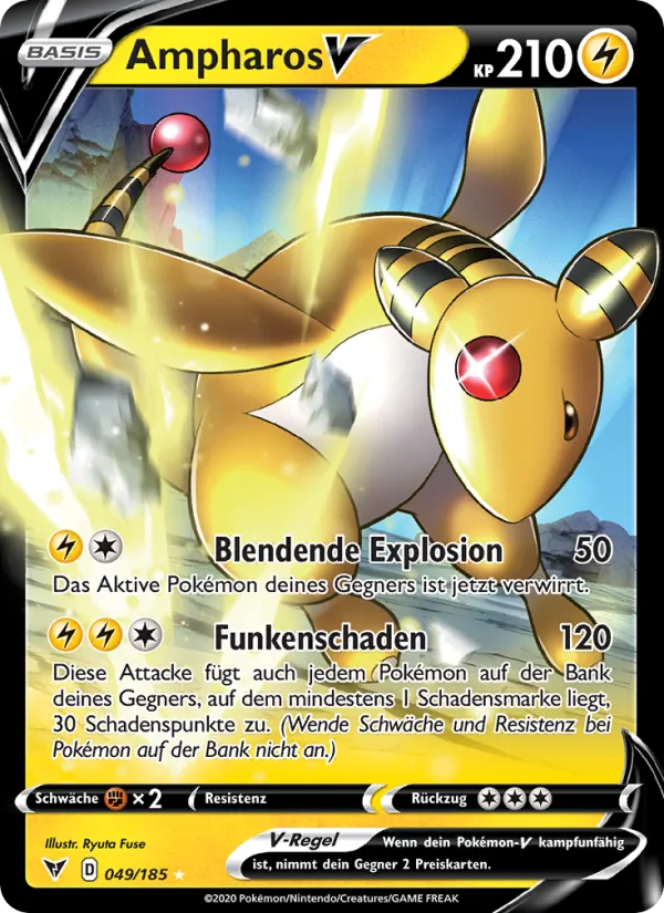 Ampharos V, Farbenschock No. 49